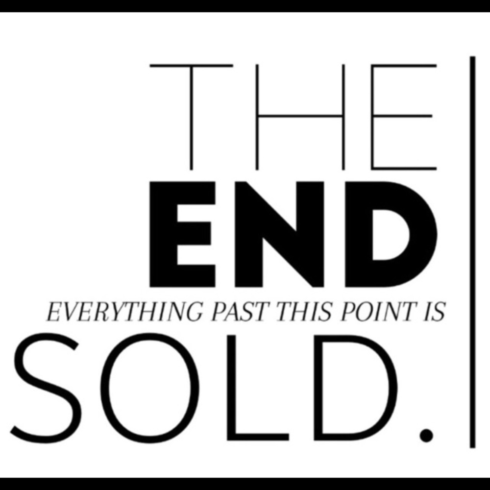 ✋🛑 Everything beyond this point is SOLD!